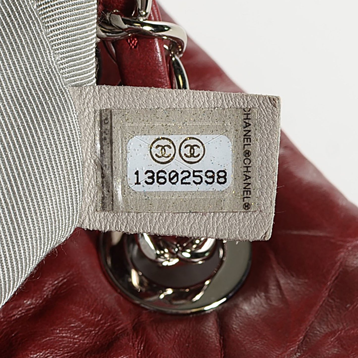 Calfskin Medium Ultra Stitch Flap Dark Red
