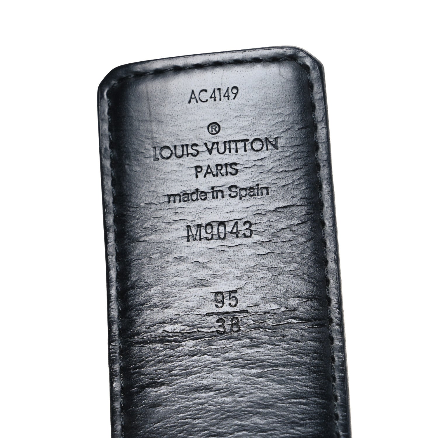 Louis Vuitton Monogram Eclipse Taigarama 40mm LV Initiales Reversible Belt 95 38 Black 5 of 7