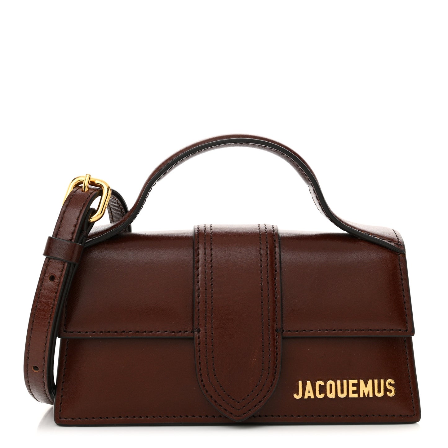 Smooth Calfskin Le Bambino Dark Burgundy