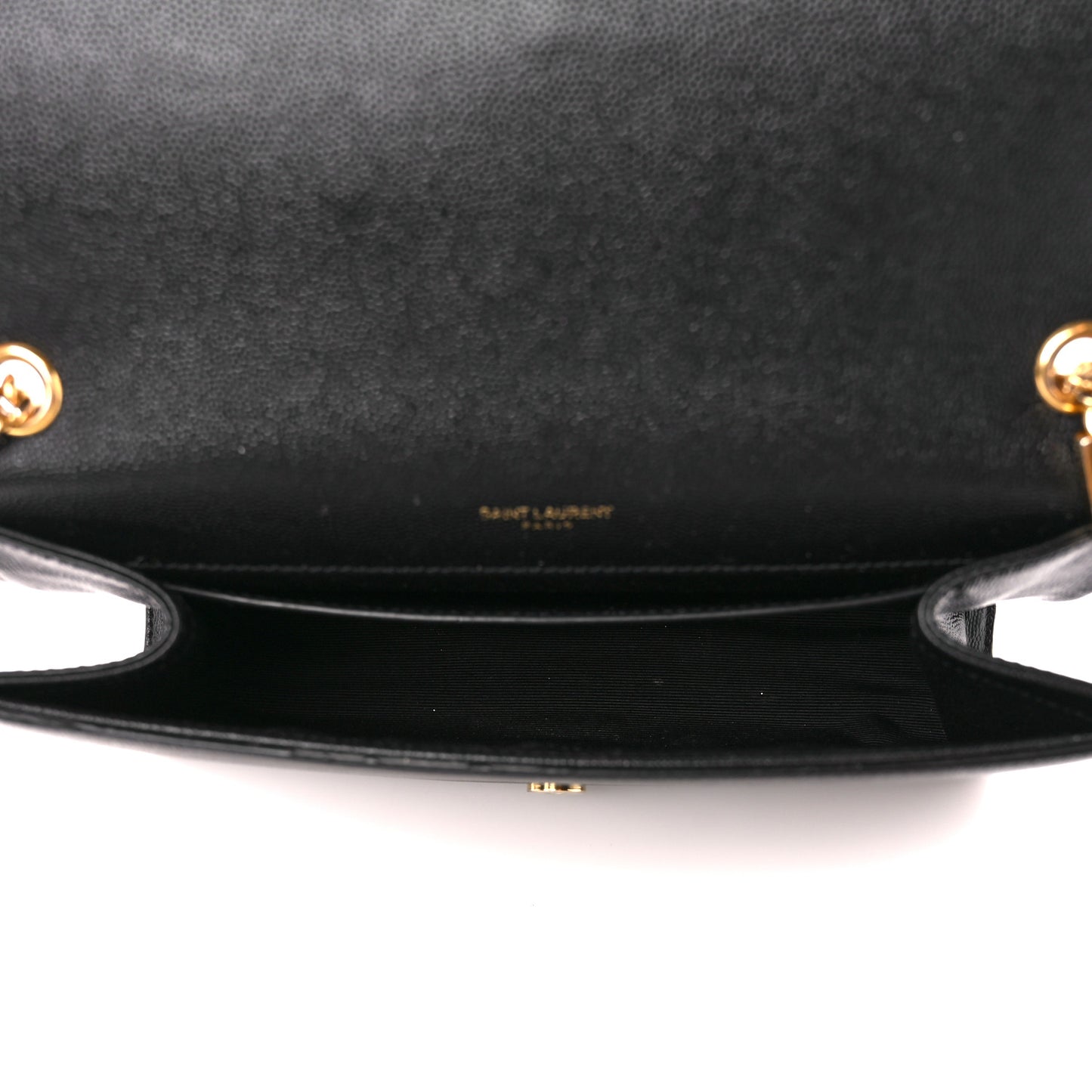 Grain De Poudre Medium Classic Monogram Kate Satchel Black