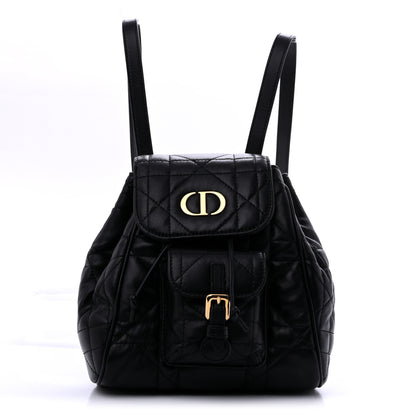 Christian Dior Lambskin Macrocannage Small Caro Backpack Black 1 of 12