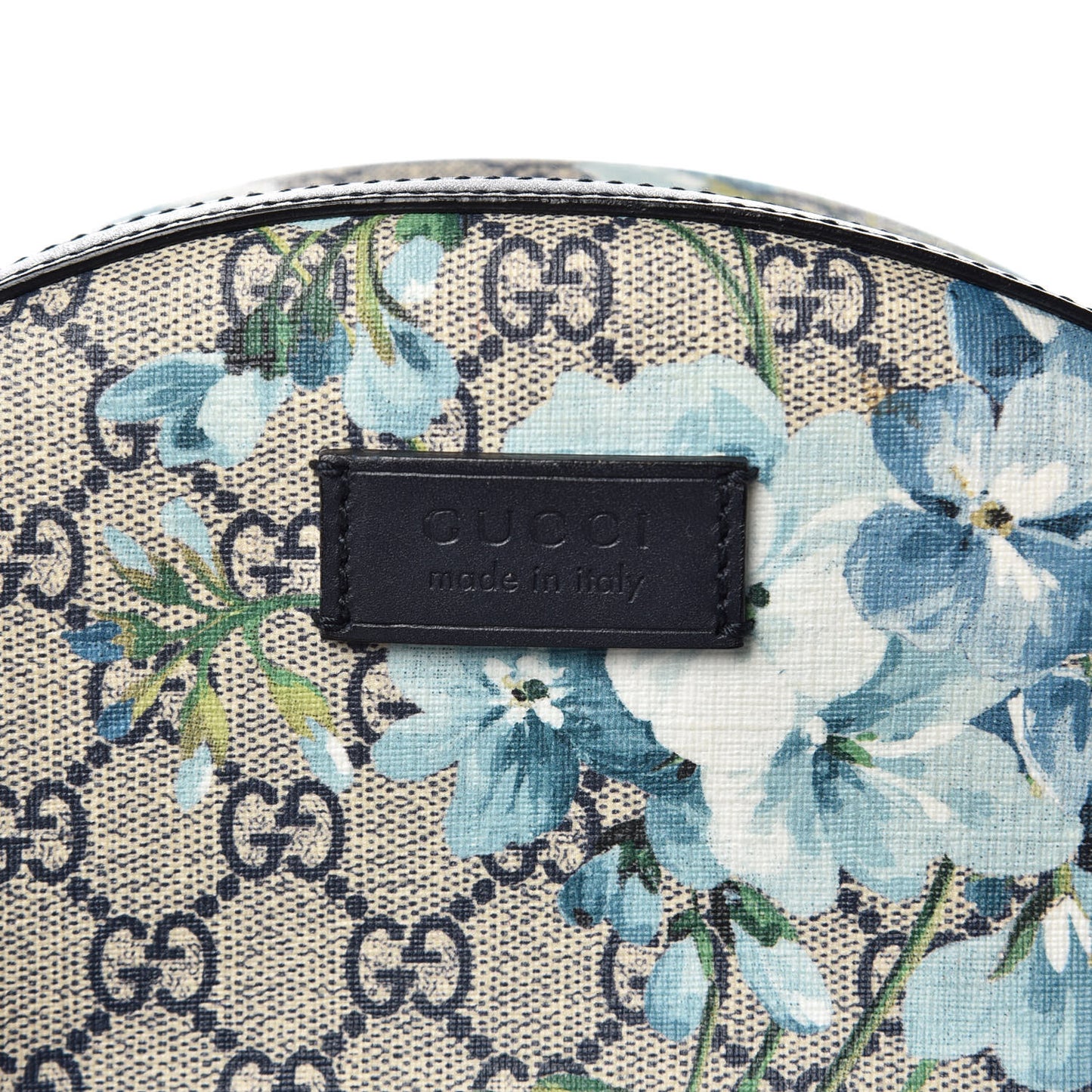 GG Supreme Monogram Blooms Small Day Backpack Blue