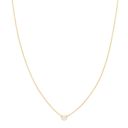 Tiffany 18K Yellow Gold Diamond .16ct Elsa Peretti Diamonds by the Yard Pendant Necklace 1 of 5