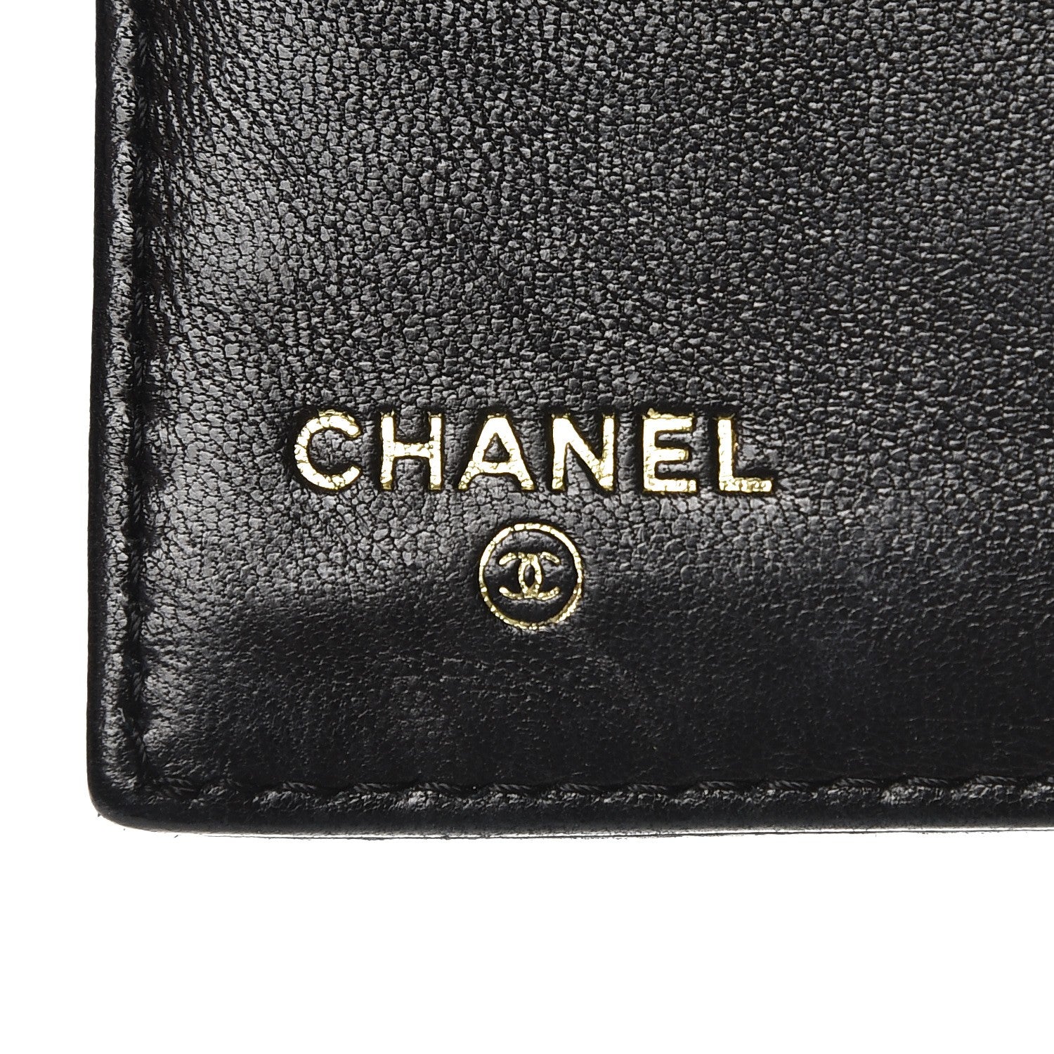 Chanel Lambskin Embossed Camellia Flap Wallet Black 6 of 15