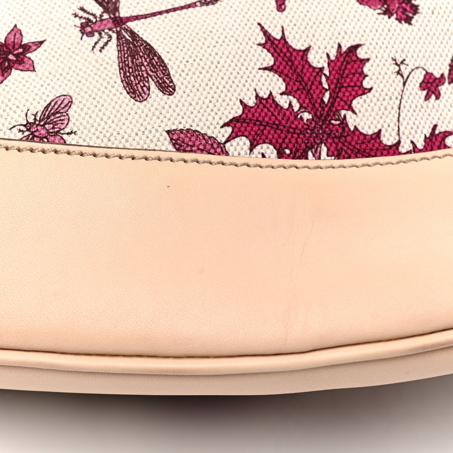 Canvas Floral Flora Peggy Bamboo Top Handle Hobo