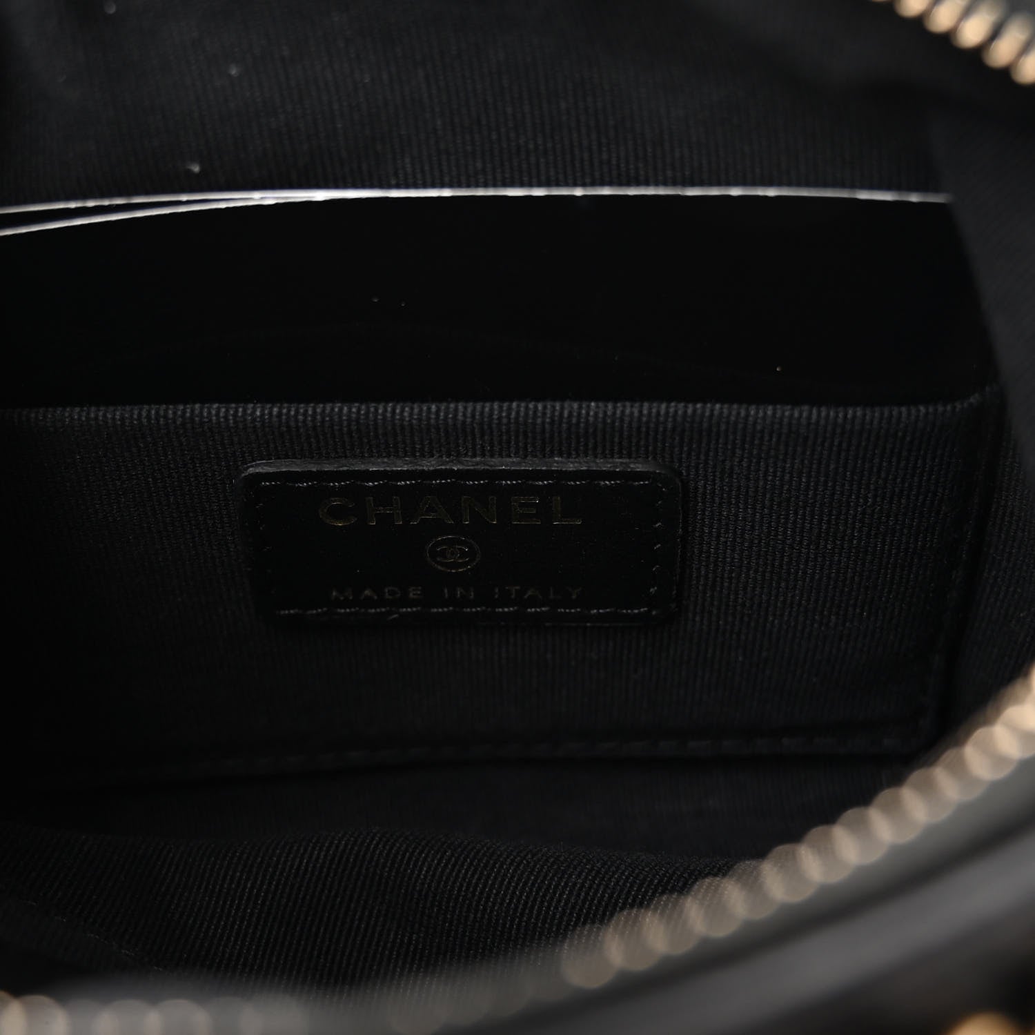 Chanel Nylon Grosgrain Quilted Lifestyle Clutch with Chain Black 6 of 10