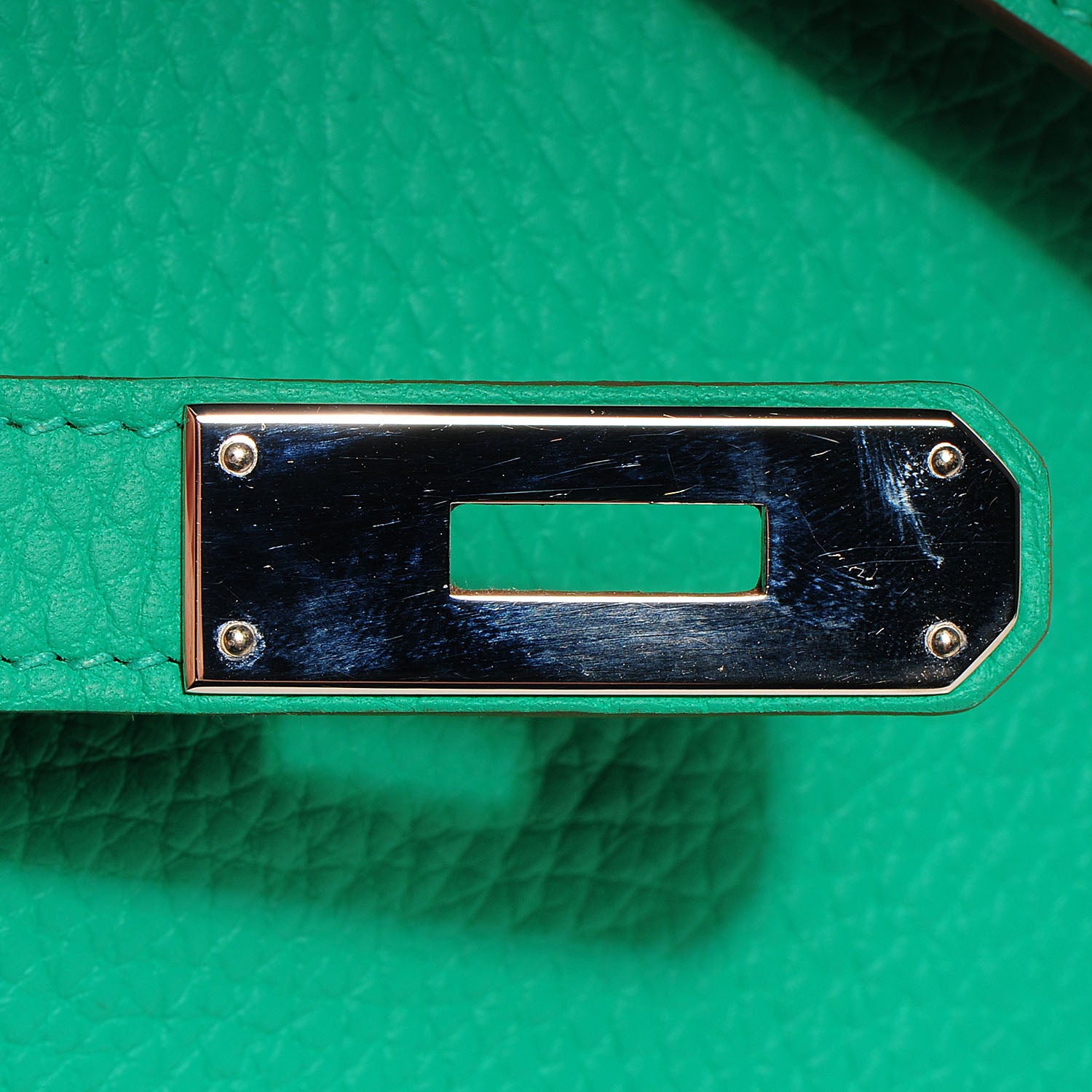 Hermes Taurillon Clemence Kelly Retourne 35 Menthe 13 of 24