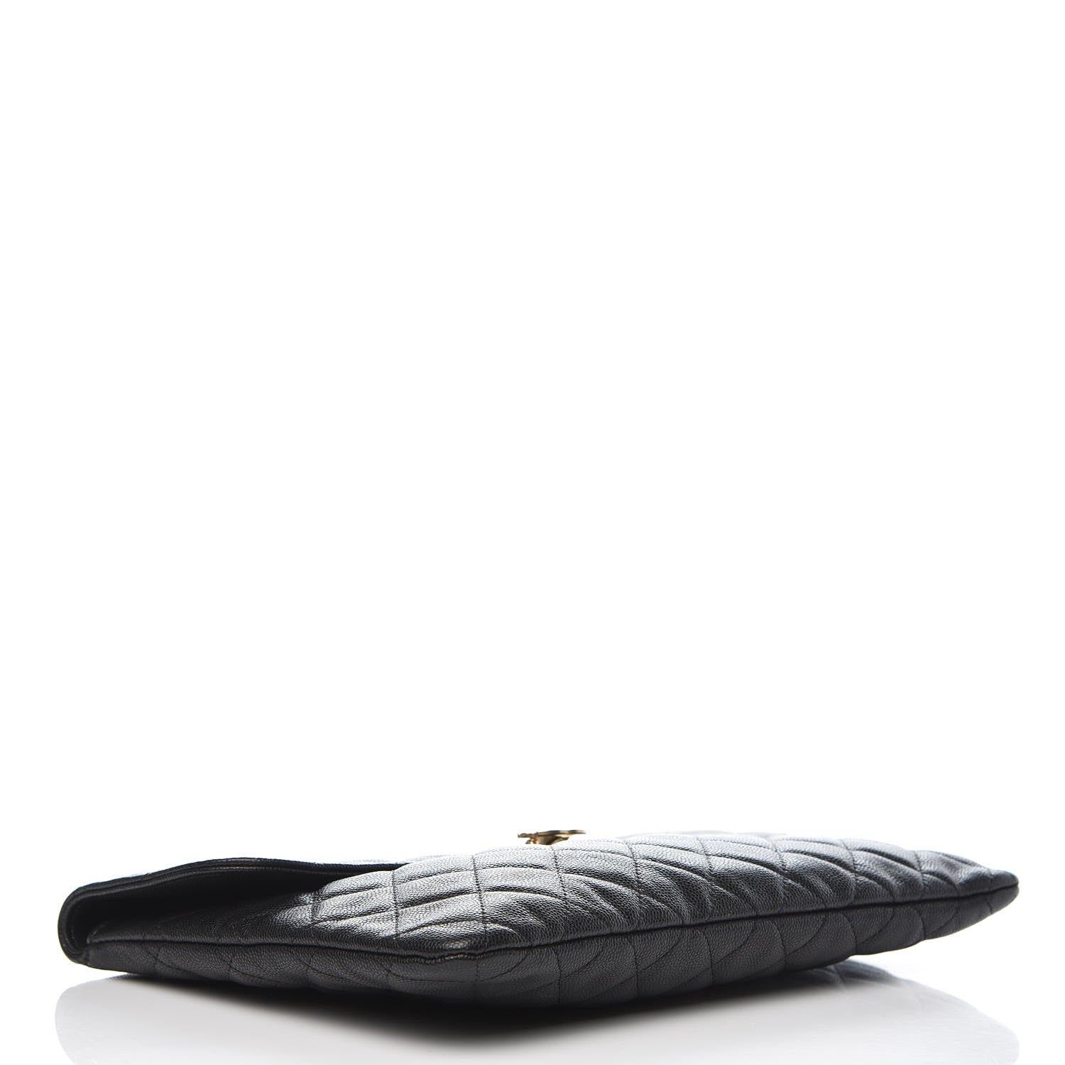 Chanel Caviar Quilted Medium Golden Class Pouch Black 4 of 7
