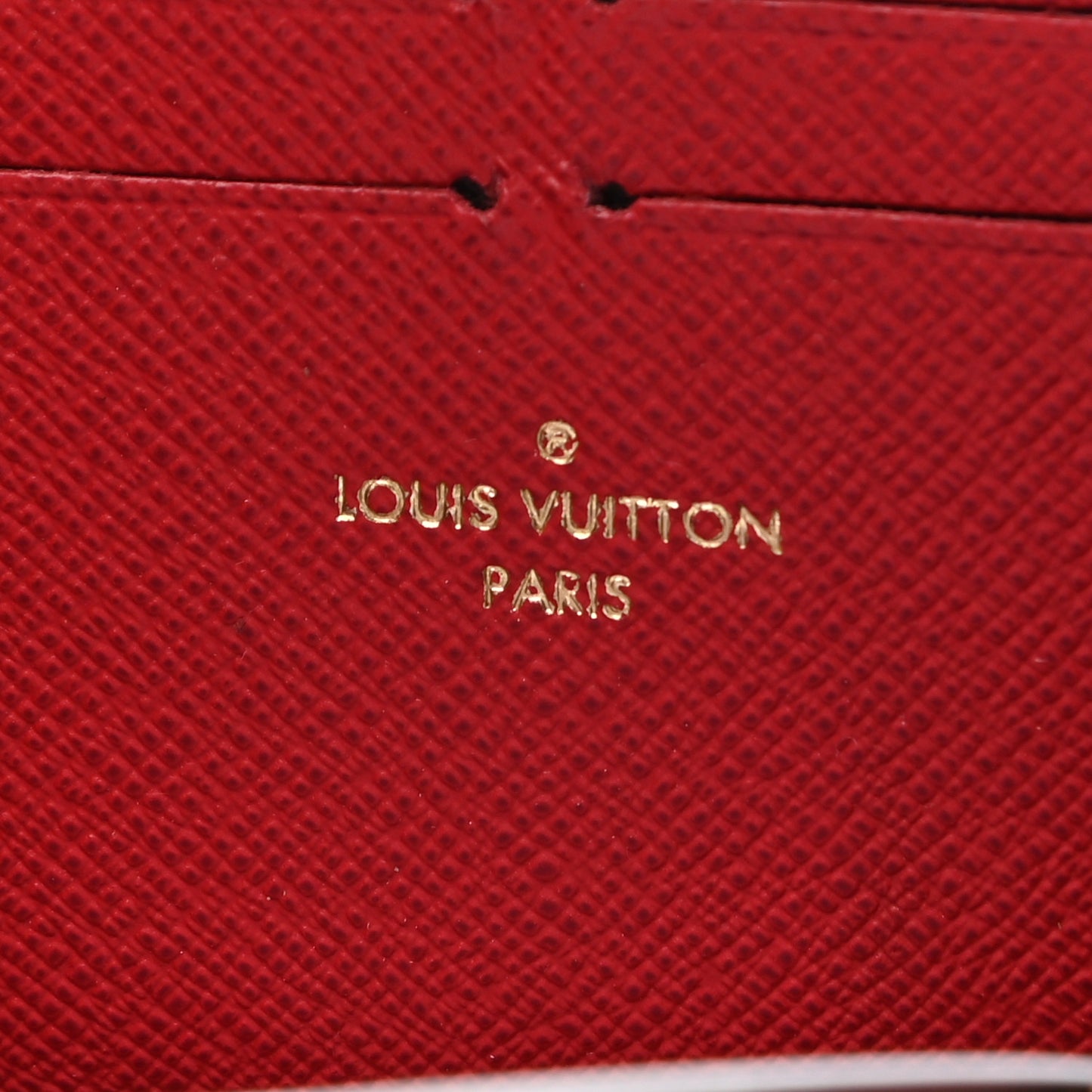 Damier Ebene Clemence Wallet Cherry