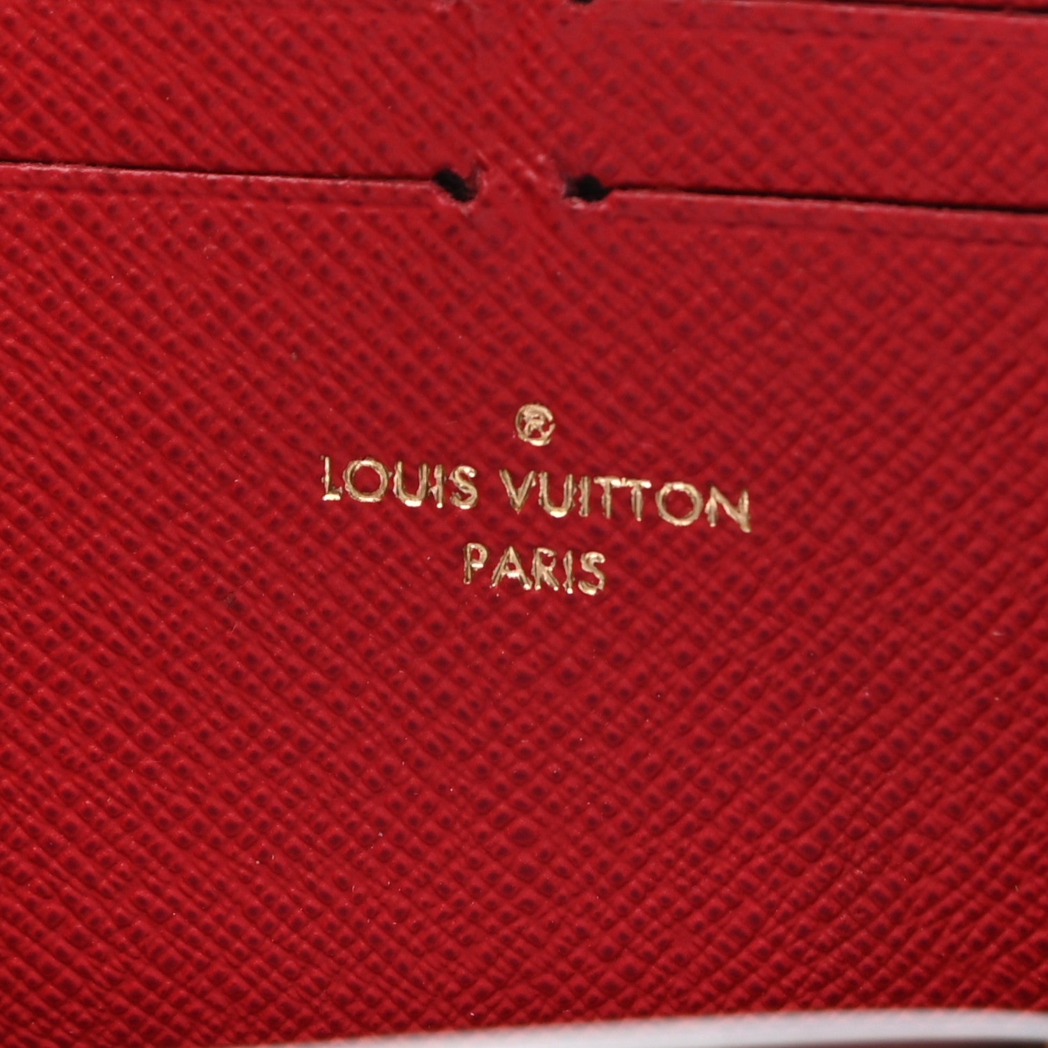 Louis Vuitton Damier Ebene Clemence Wallet Cherry 6 of 7