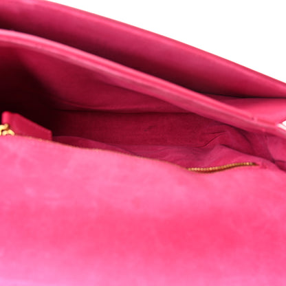 Saint Laurent Calfskin Classic Y Satchel Fuchsia 4 of 9