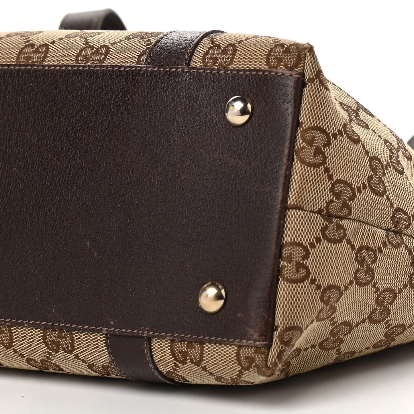 Monogram Medium Abbey Tote Dark Brown
