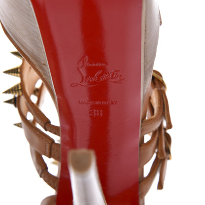 Christian Louboutin Calfskin Botticellita 160 Sandals 38 Brown 13 of 14