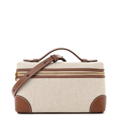 Loro Piana Cotton Linen L19 Extra Pocket Pouch Natural Caramel Sugar 1 of 12