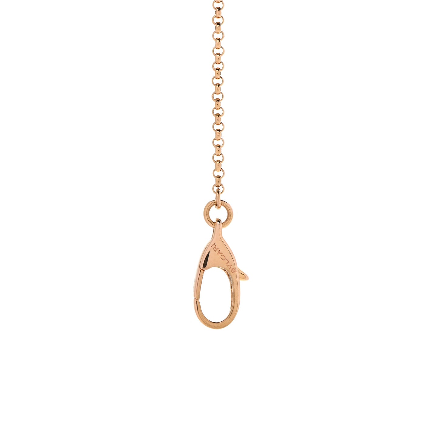 18K Rose Gold Cermet Small B.Zero1 Pendant Necklace
