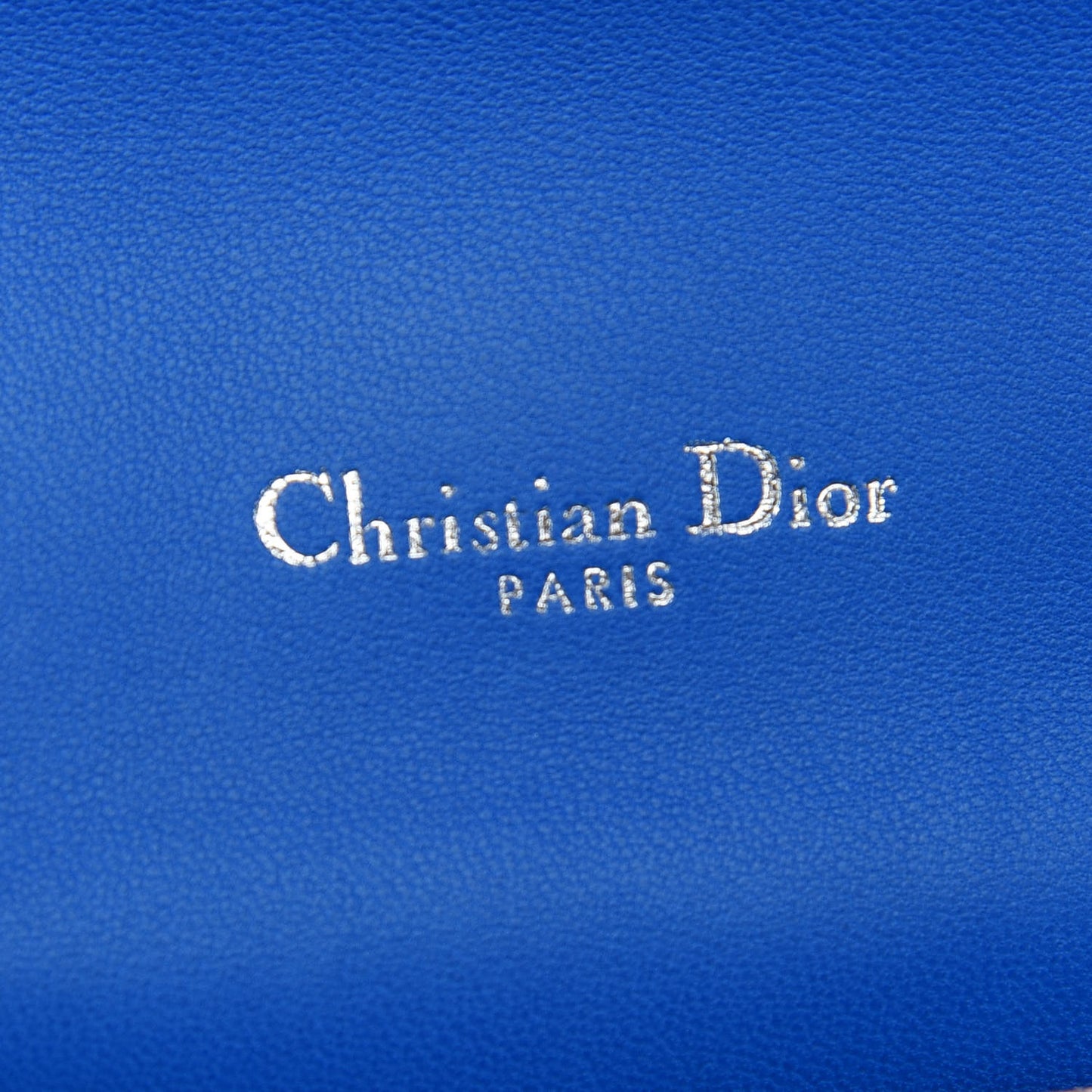 Lambskin Cannage Large Miss Dior Flap Blue