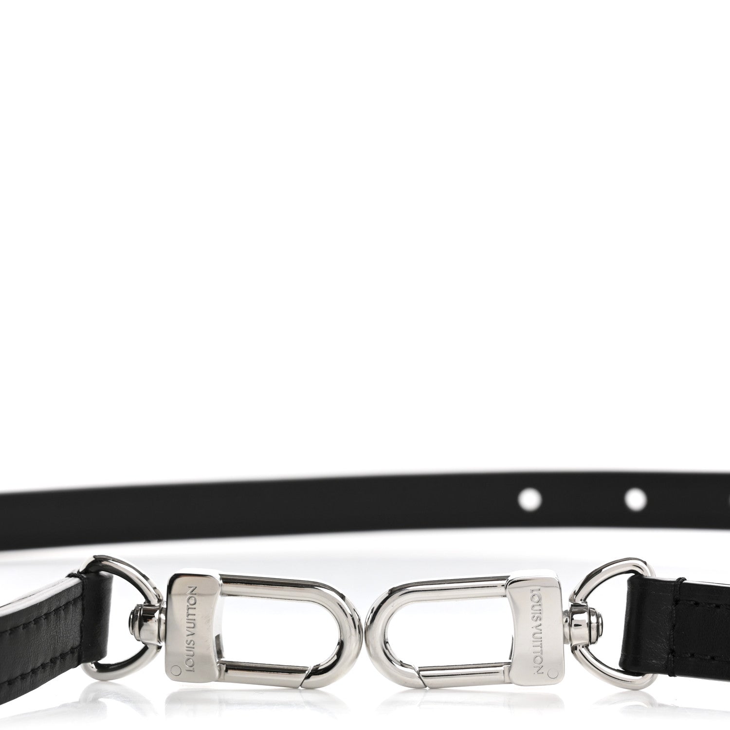 Louis Vuitton Calfskin Adjustable Shoulder Strap Black 3 of 3