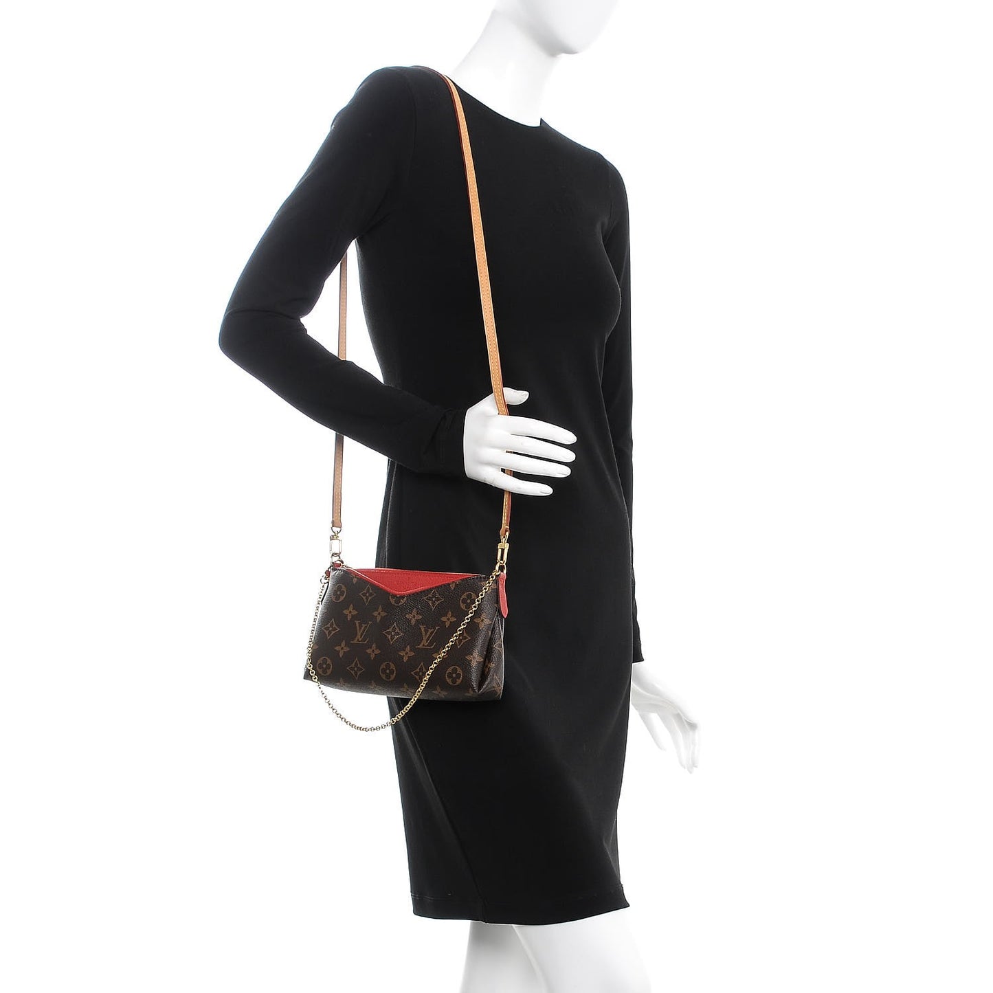 Monogram Pallas Clutch Cherry