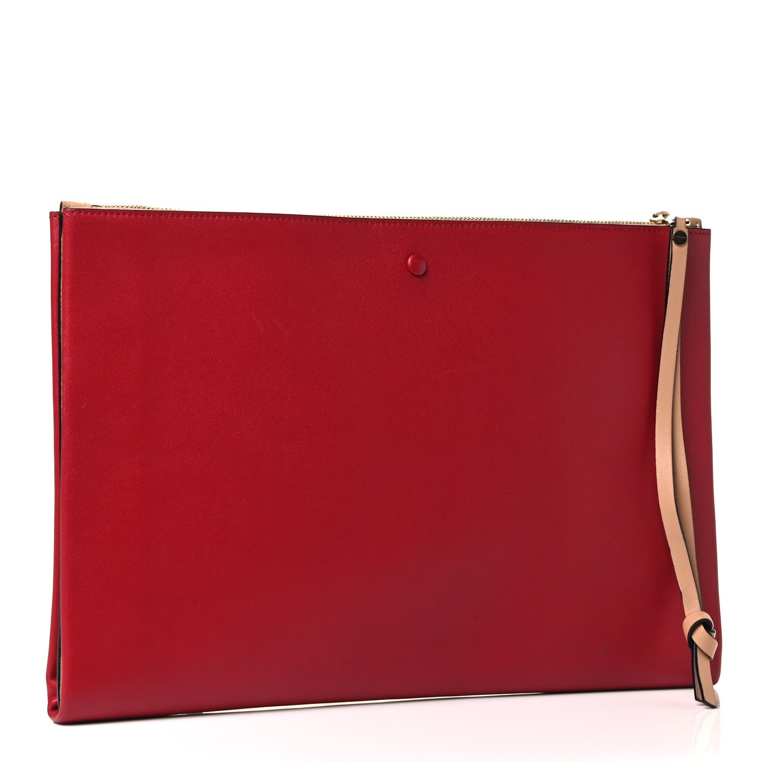 Chloe Calfskin Wristlet Pouch Red 2 of 4