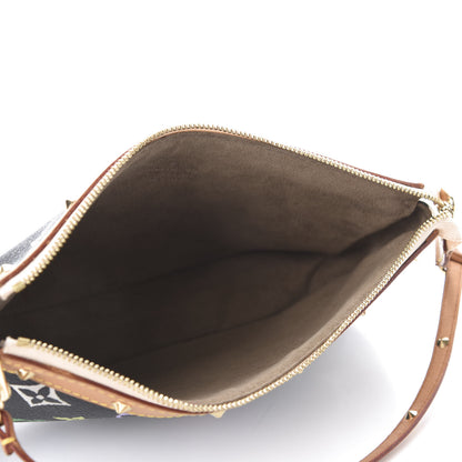 Louis Vuitton Monogram Multicolor Pochette Accessories Black 5 of 10