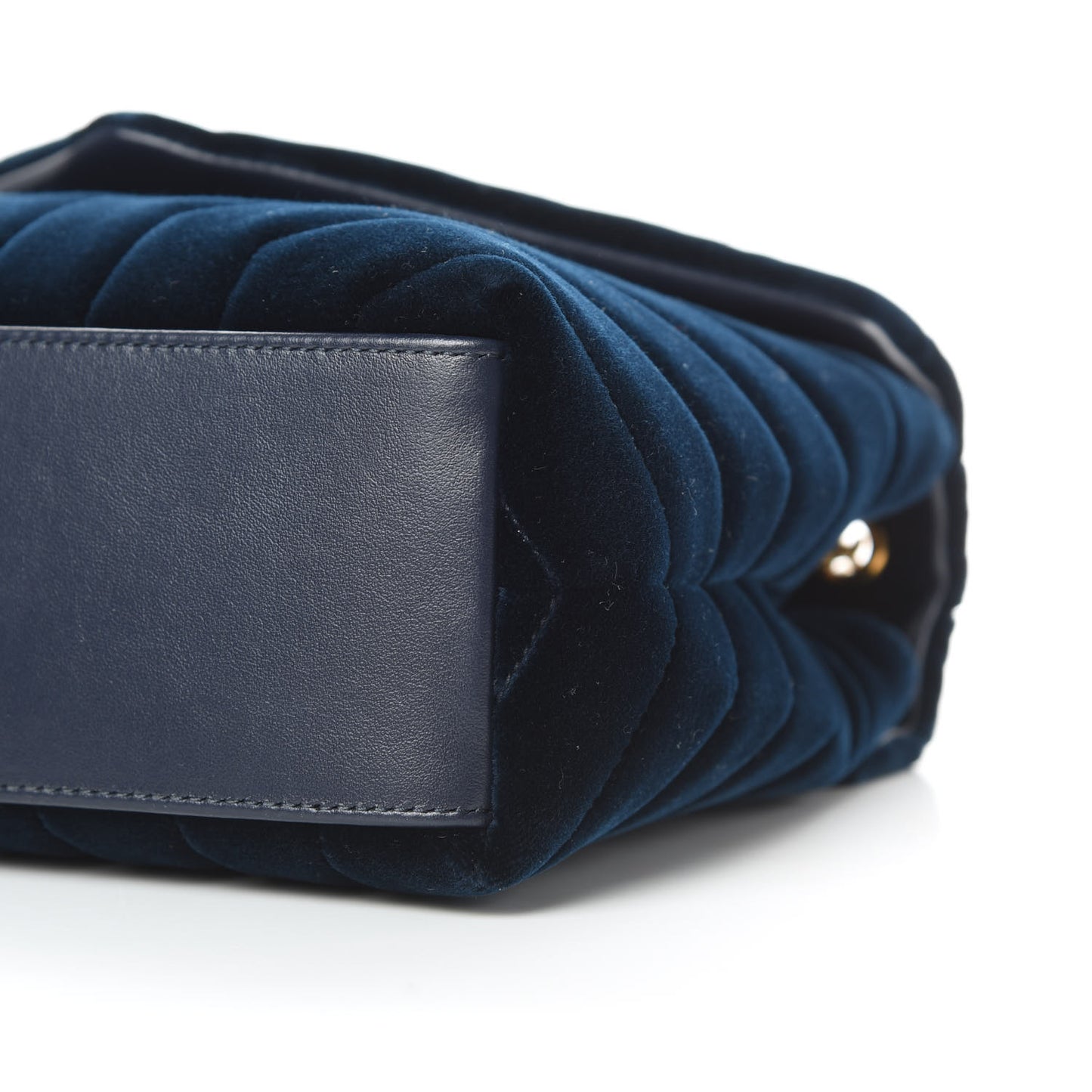 Velvet Y Quilted Monogram Small Loulou Chain Satchel Medium Blue