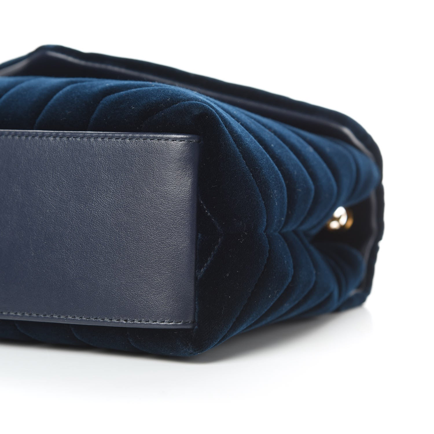 Saint Laurent Velvet Y Quilted Monogram Small Loulou Chain Satchel Medium Blue 10 of 10
