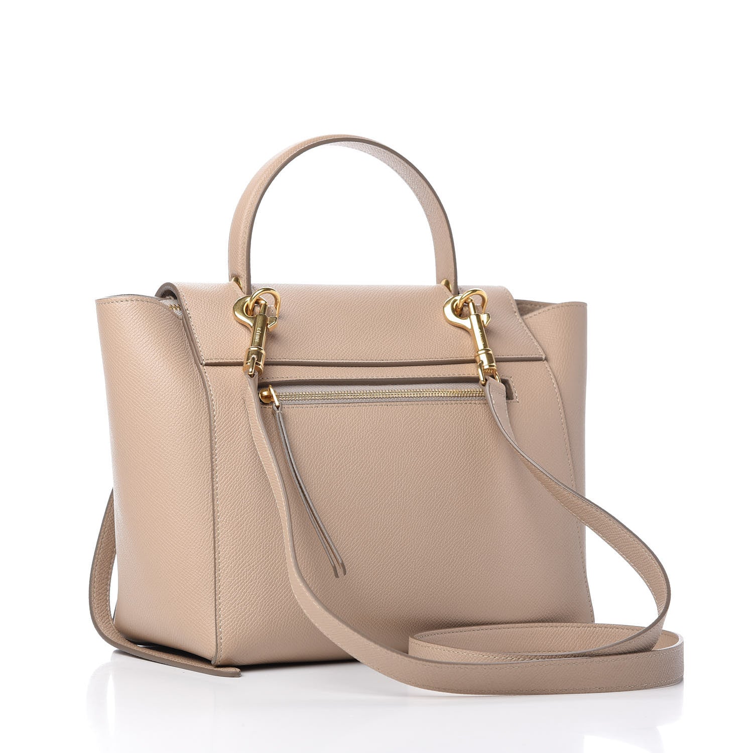 Celine Baby Grained Calfskin Micro Belt Bag Dune 3 of 9