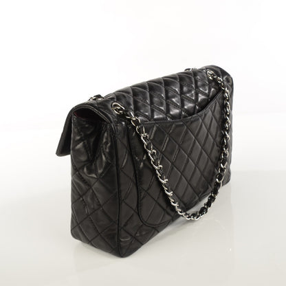 Chanel Lambskin Quilted Maxi Single Flap Black 3 of 9