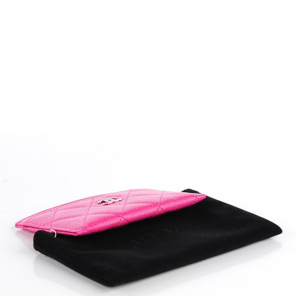 Chanel Caviar Quilted Card Holder Pink 4 of 8