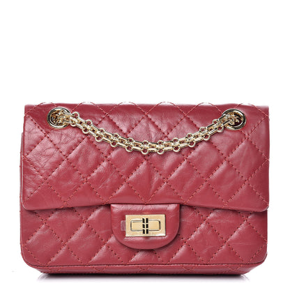 Chanel Aged Calfskin Quilted 2.55 Reissue 224 Flap Red 1 of 11