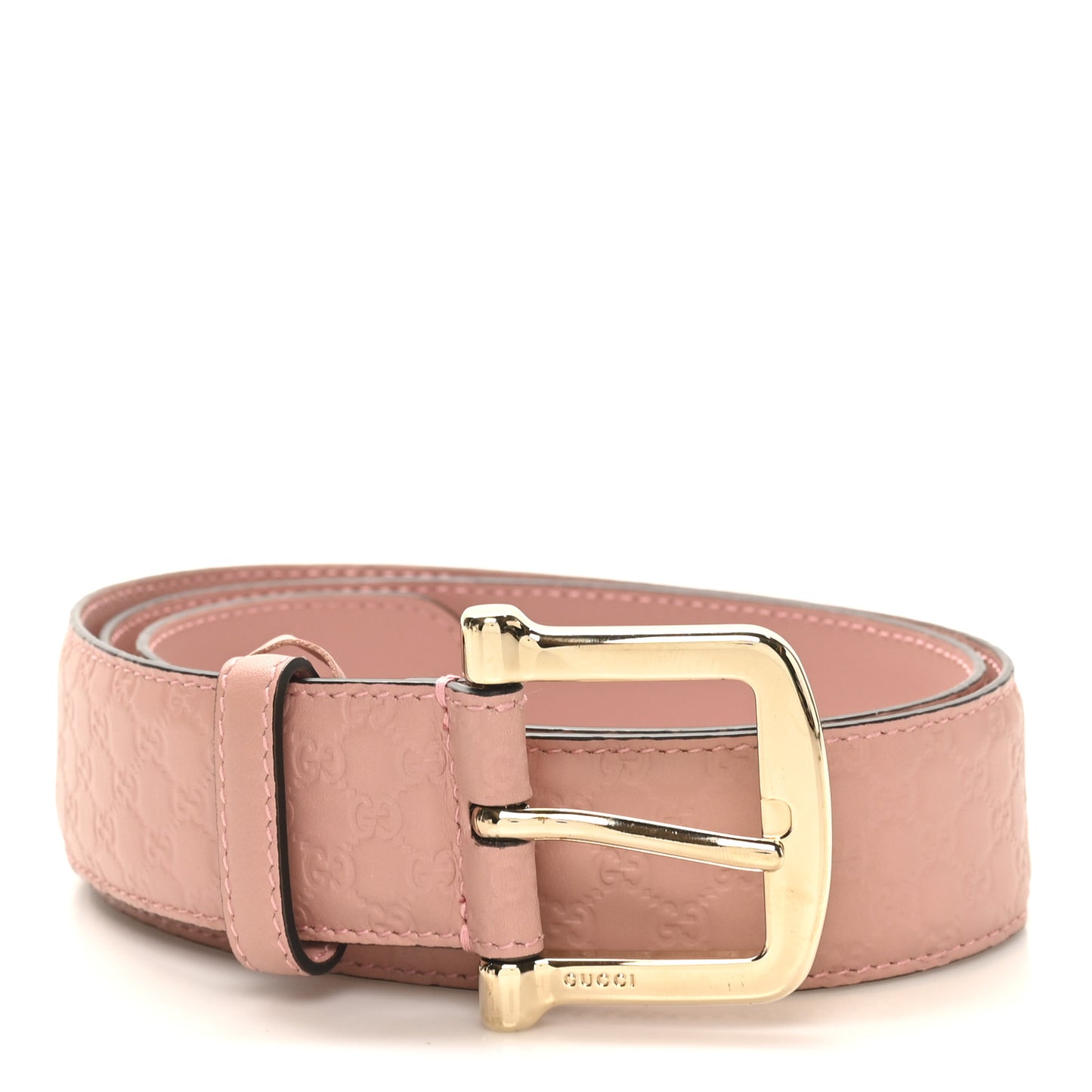 Soft Microguccissima Margaux Calfskin Belt 95 38 Soft Pink
