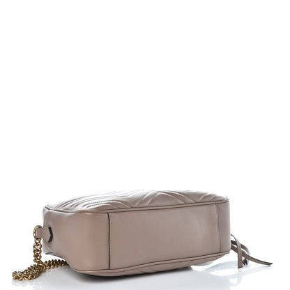 Gucci Calfskin Matelasse Medium GG Marmont Chain Shoulder Bag Porcelain Rose 4 of 7