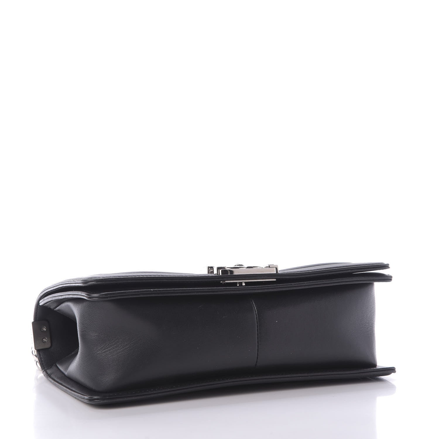 Chanel Calfskin Chevron Quilted Medium Boy Flap Black 4 of 9