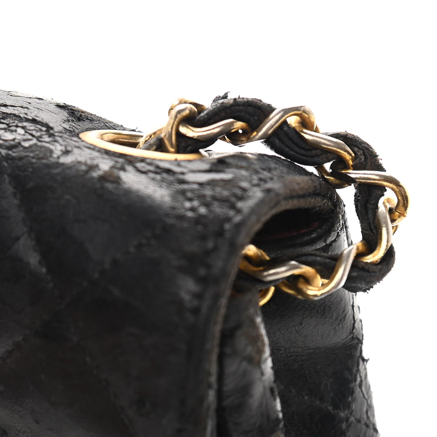 Lambskin Quilted Small Single Flap Black