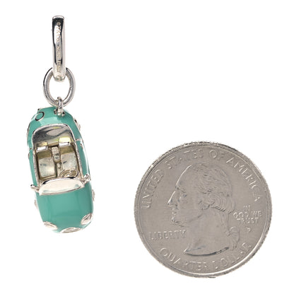 Tiffany Sterling Silver Enamel Car Charm Blue 2 of 6
