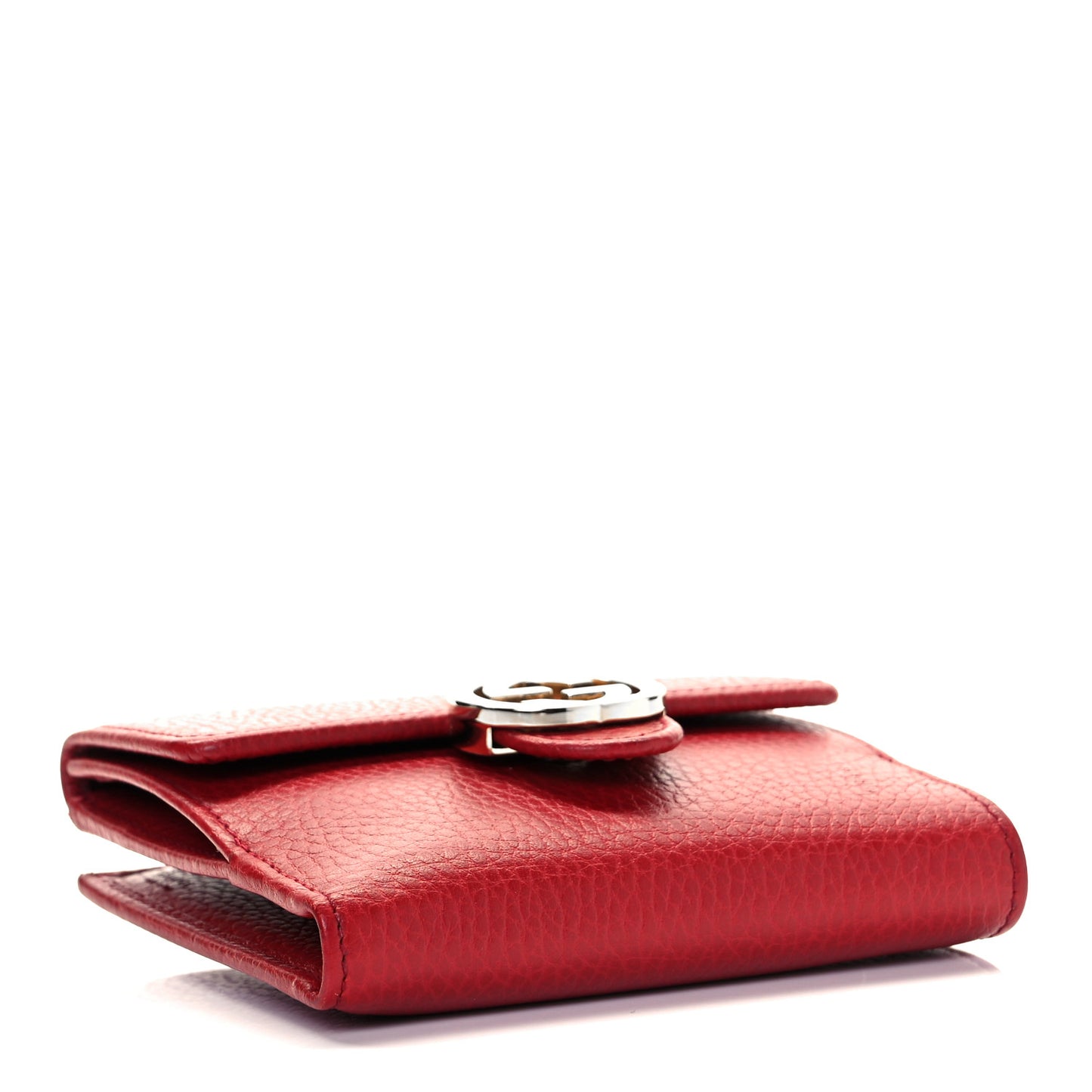 Dollar Calfskin Interlocking G French Wallet Rosso