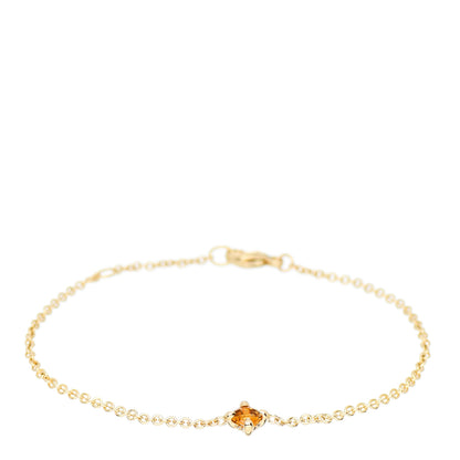 David Yurman 18K Yellow Gold Citrine 4mm Kids Chatelaine Bracelet 1 of 4