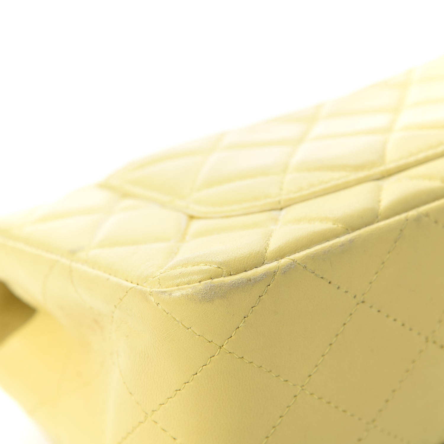 Chanel Lambskin Quilted Mini Rectangular Flap Light Yellow 10 of 19