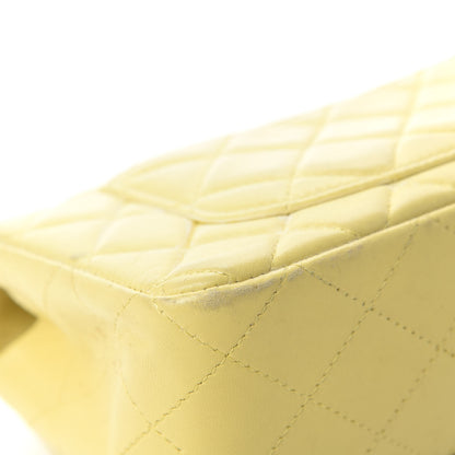 Chanel Lambskin Quilted Mini Rectangular Flap Light Yellow 10 of 19