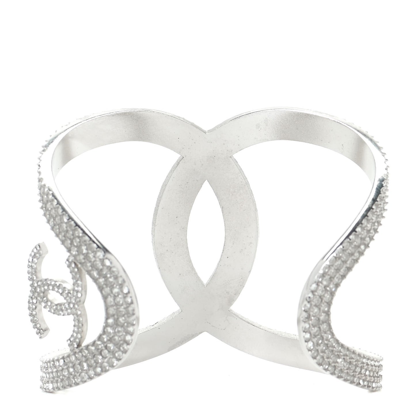 Crystal CC Cuff Silver