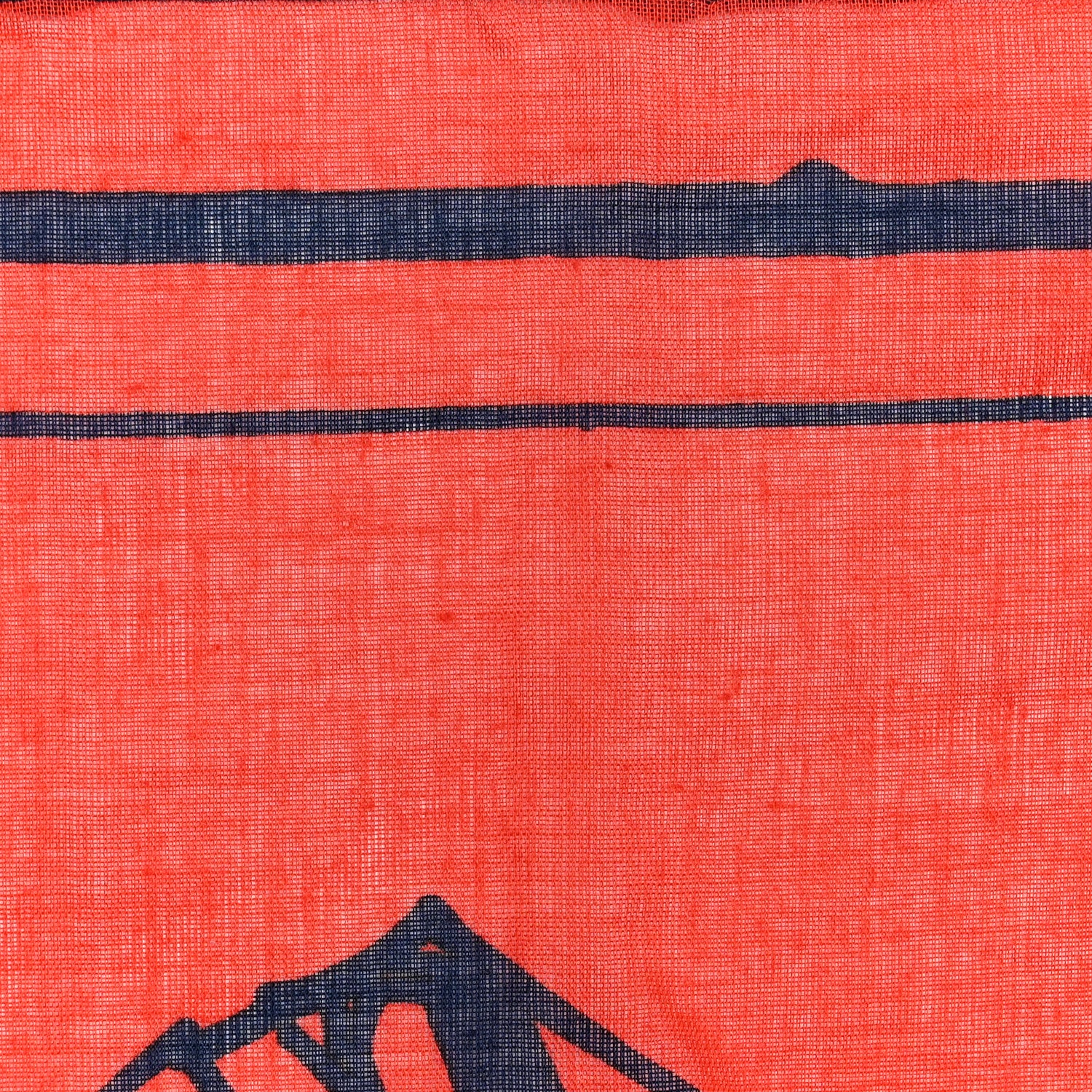 Chanel Silk Print CC Square Scarf Blue Red 5 of 5
