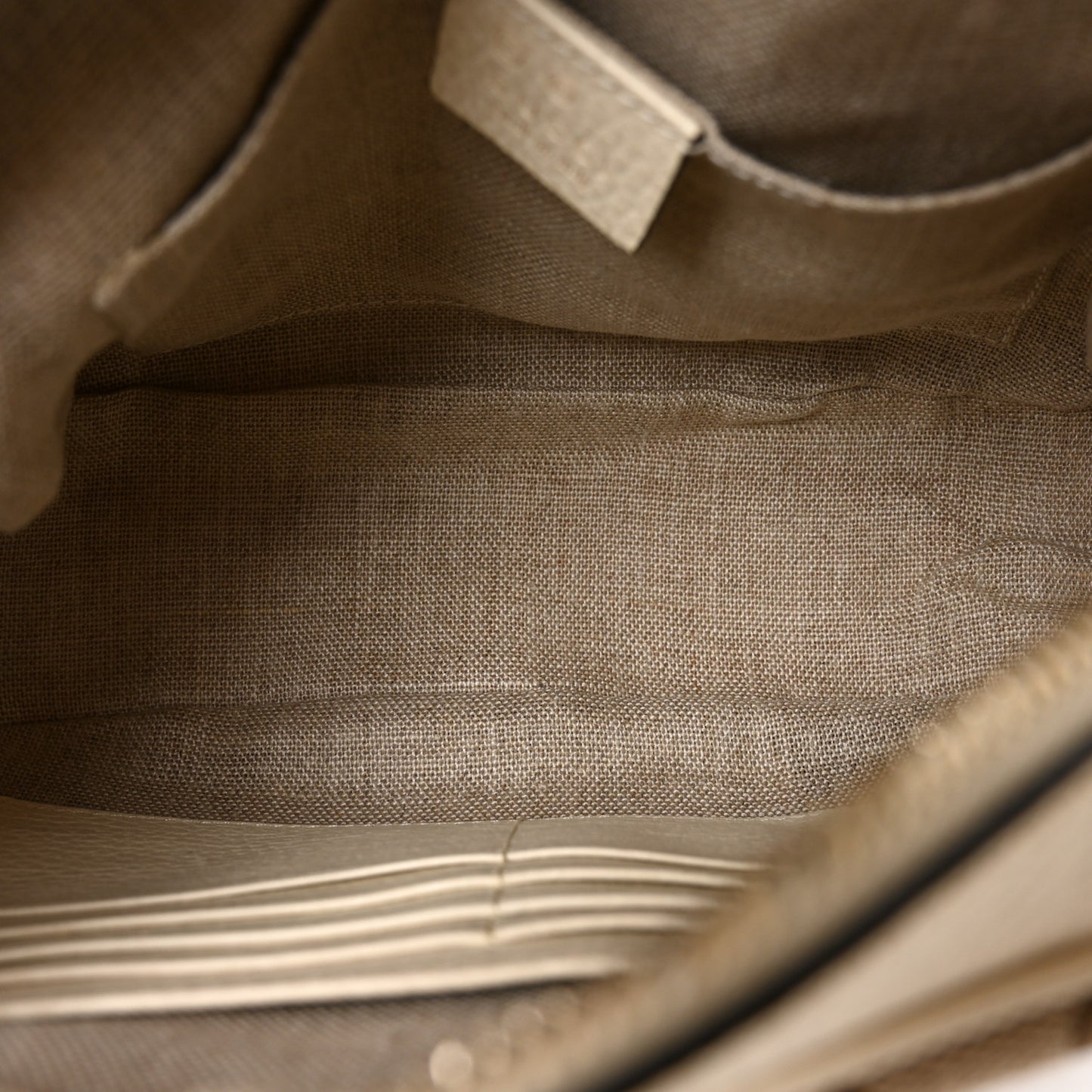 Monogram Dollar Calfskin Mini Bree Messenger Bag Beige Ebony Avoire