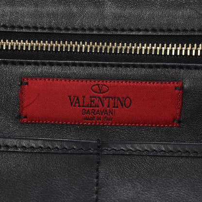 Valentino Garavani Vitello Medium Rockstud Tote Black 8 of 17