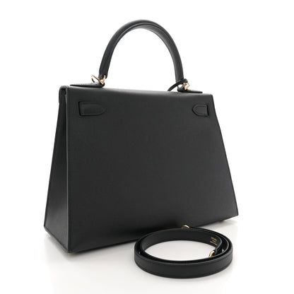 Hermes Epsom Kelly Sellier 28 Black 3 of 14