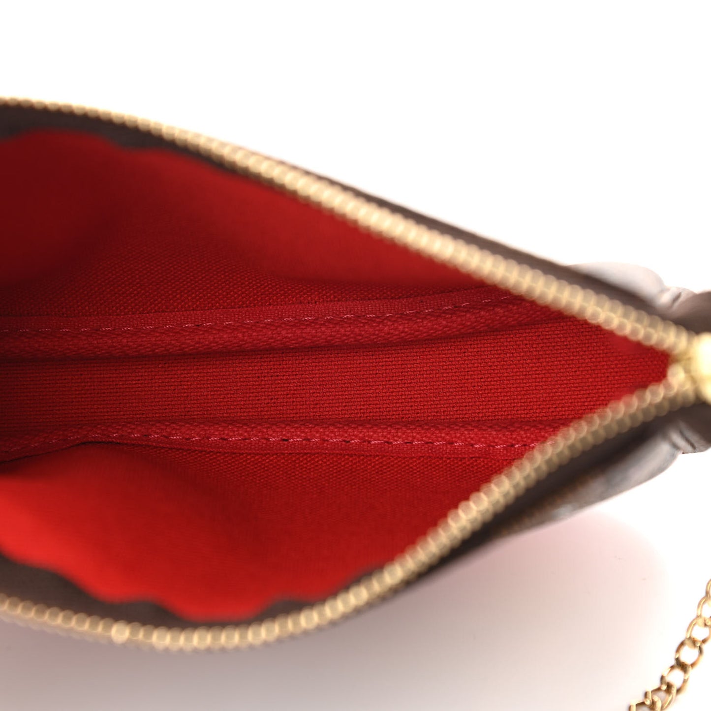 Damier Ebene 2019 Christmas Animation Mini Pochette Accessories Red