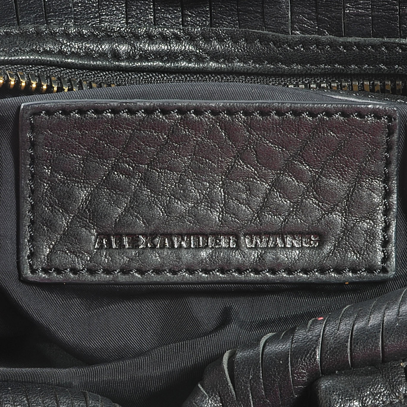 Alexander Wang Leather Laser Cut Rocco Duffel w Black Nickel Hardware Black 6 of 6