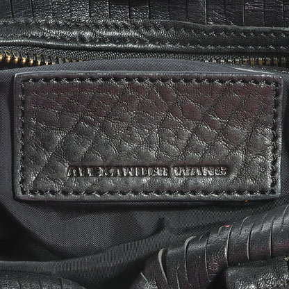 Alexander Wang Leather Laser Cut Rocco Duffel w Black Nickel Hardware Black 6 of 6