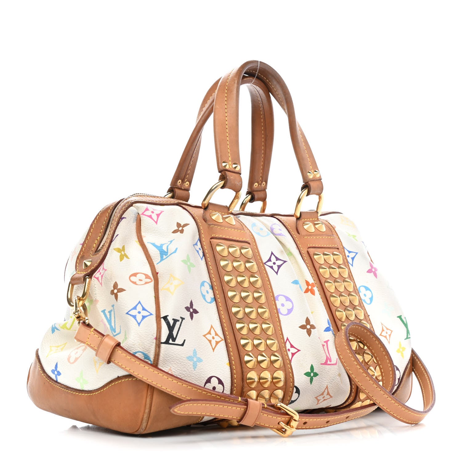 Louis Vuitton Monogram Multicolor Courtney MM White 2 of 7