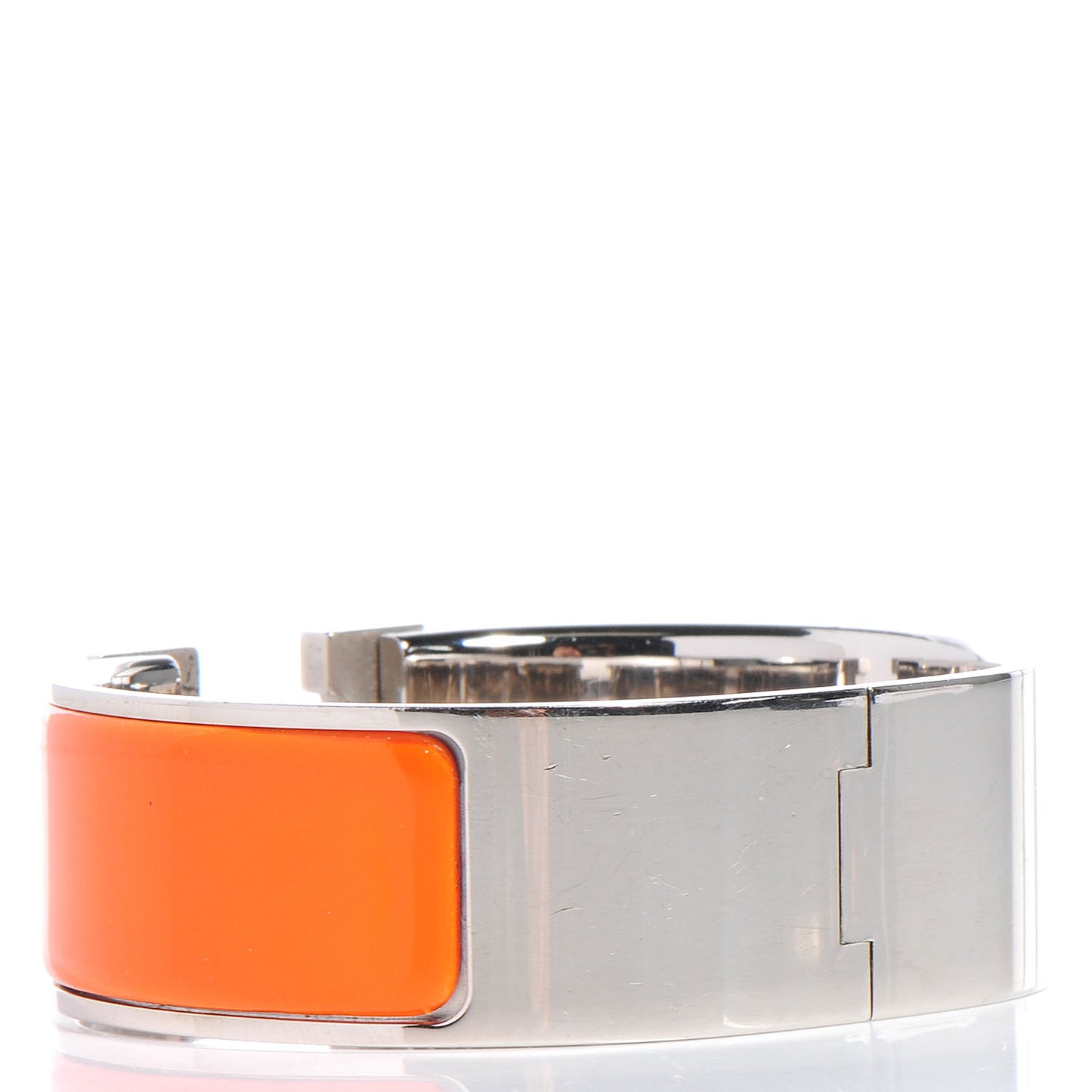 Enamel Wide Clic Clac H Bracelet PM Orange