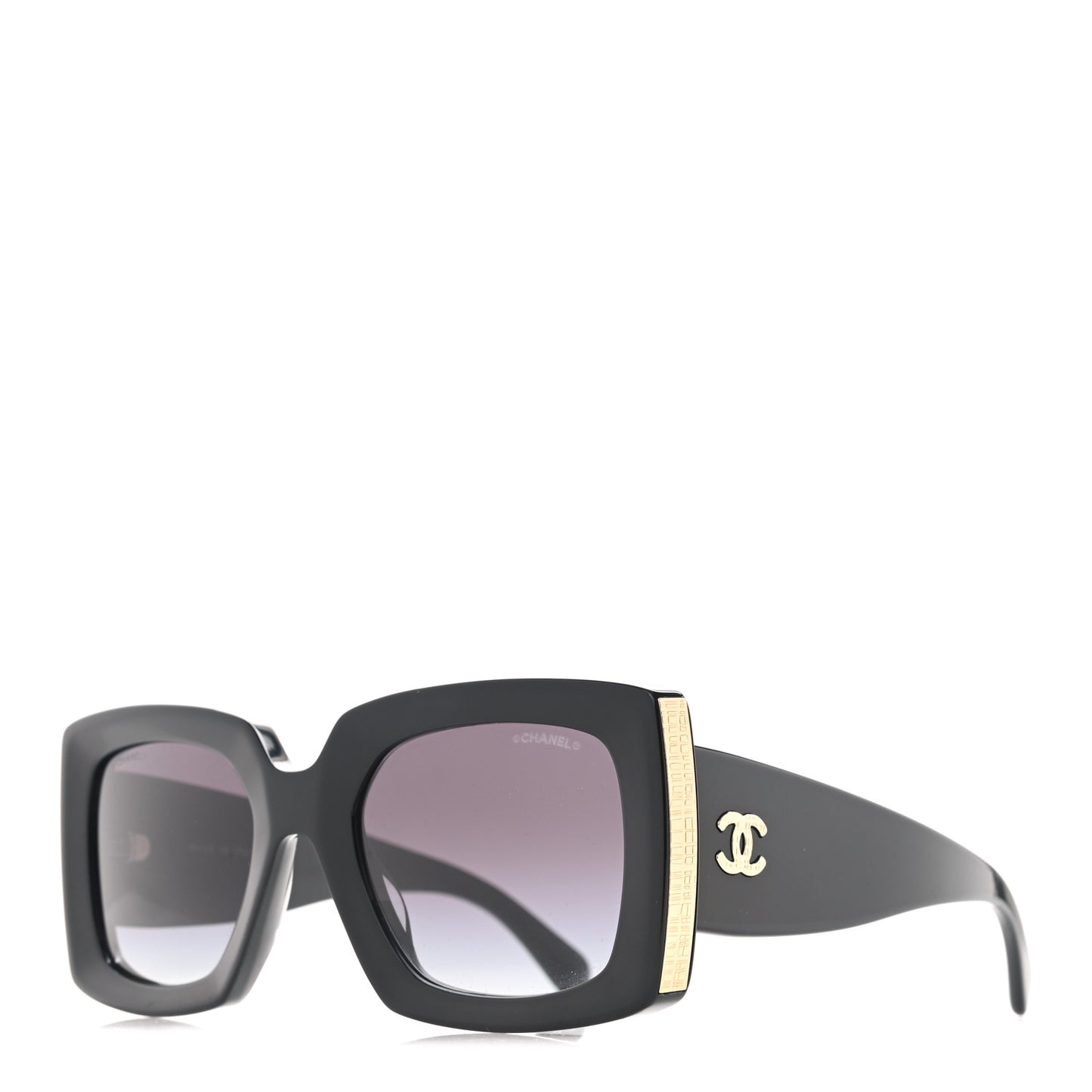 Acetate Rectangle Sunglasses 5435 Black